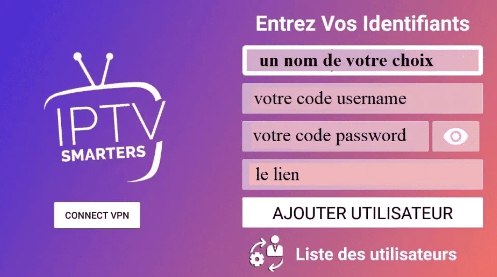 Abonnement IPTV Smarters Pro