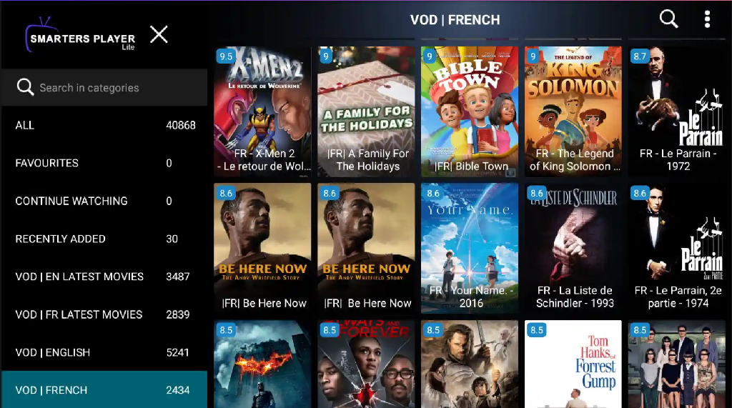 Abonnement IPTV Smarters Pro